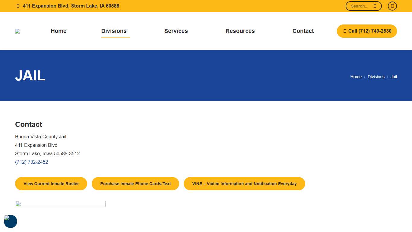 Jail - Buena Vista County Sheriff's Office